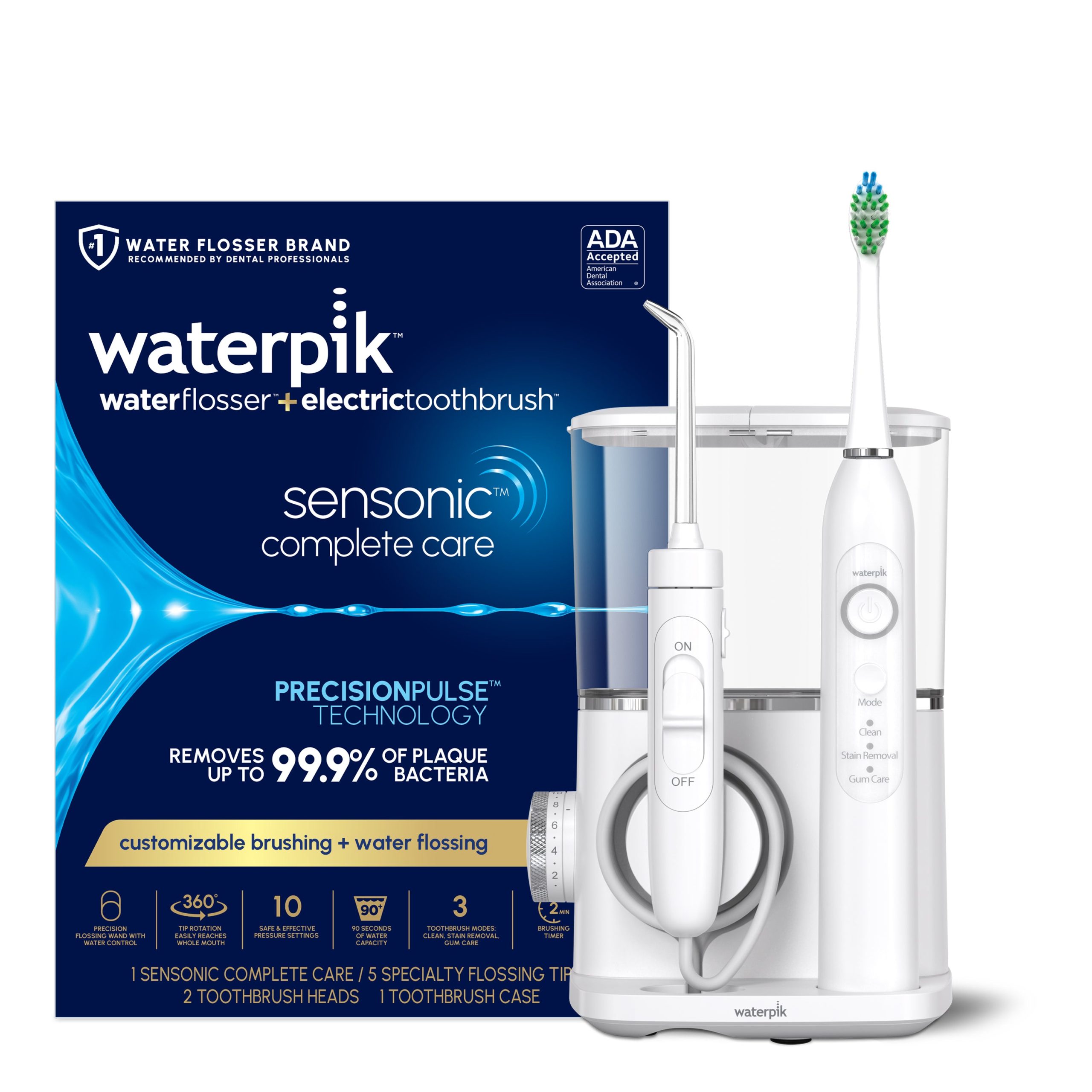 CC-04CD010_ECommHeroTile.jpg Sensonic™ Complete Care Water Flosser & Sonic Electric Toothbrush - Image 1